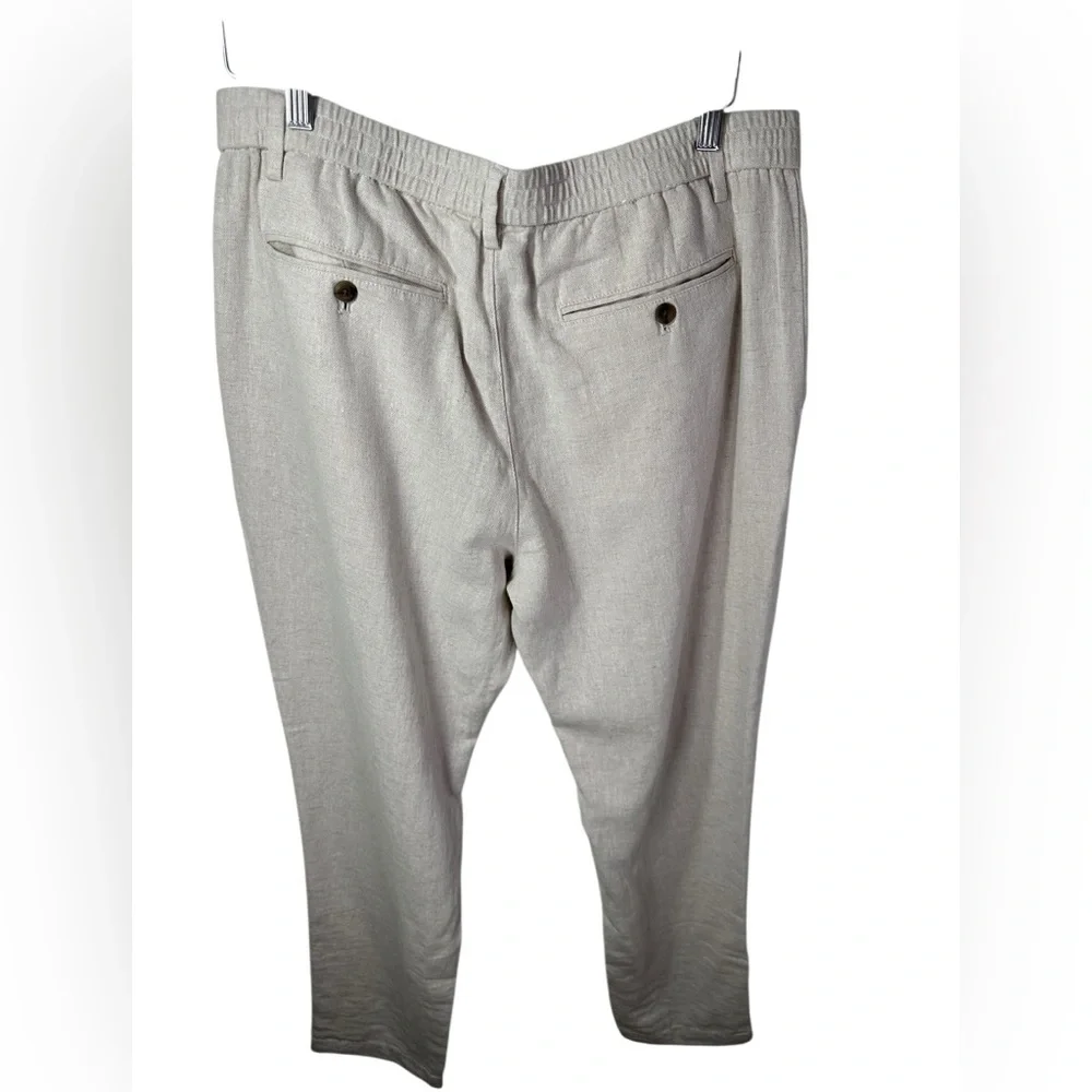 Banana Republic Light Tan Linen Blend Chinos 34 x 32